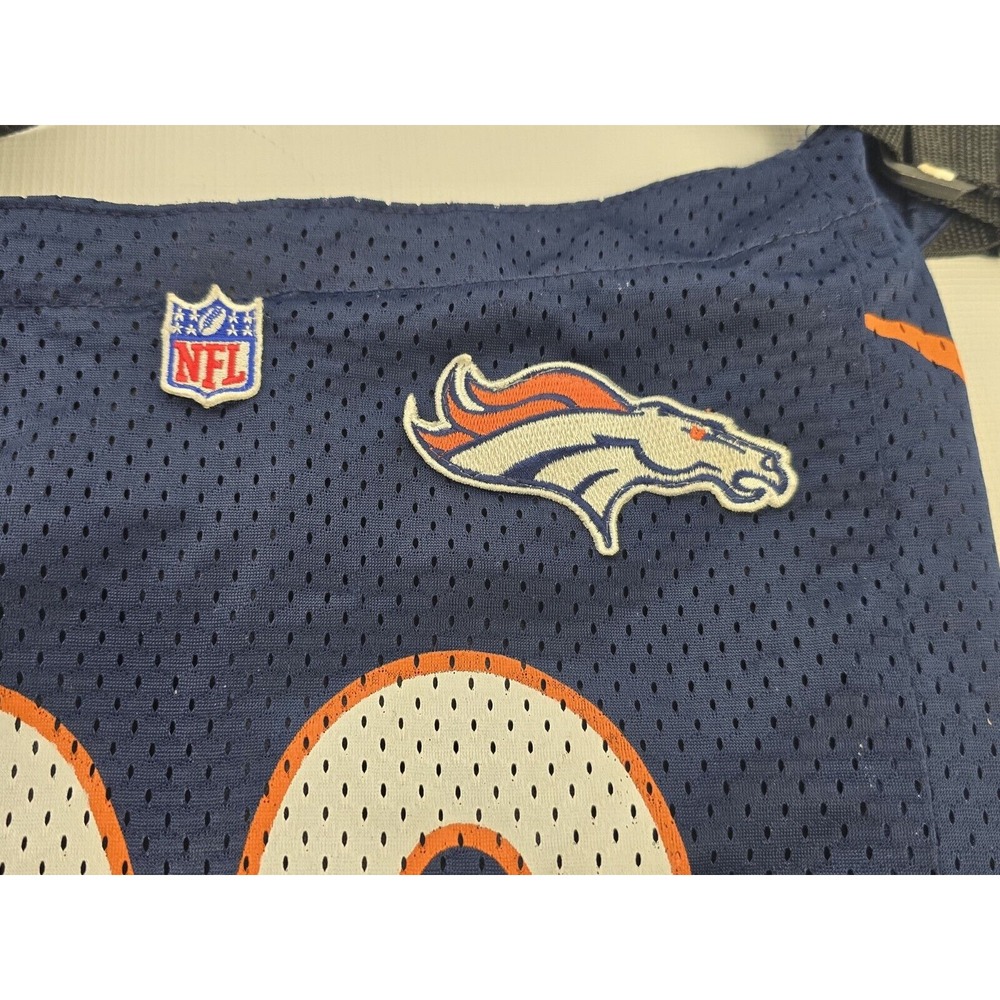 NFL Denver Broncos #00 Blue Jersey Cross Body Adjustable Bag Tote Unisex 13.5" - Picture 7 of 11